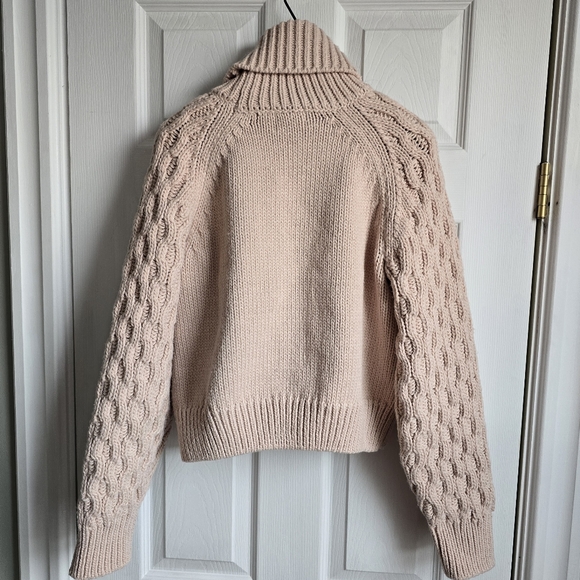 Dusty Rose Cabel Knit Sweater - Picture 3 of 8